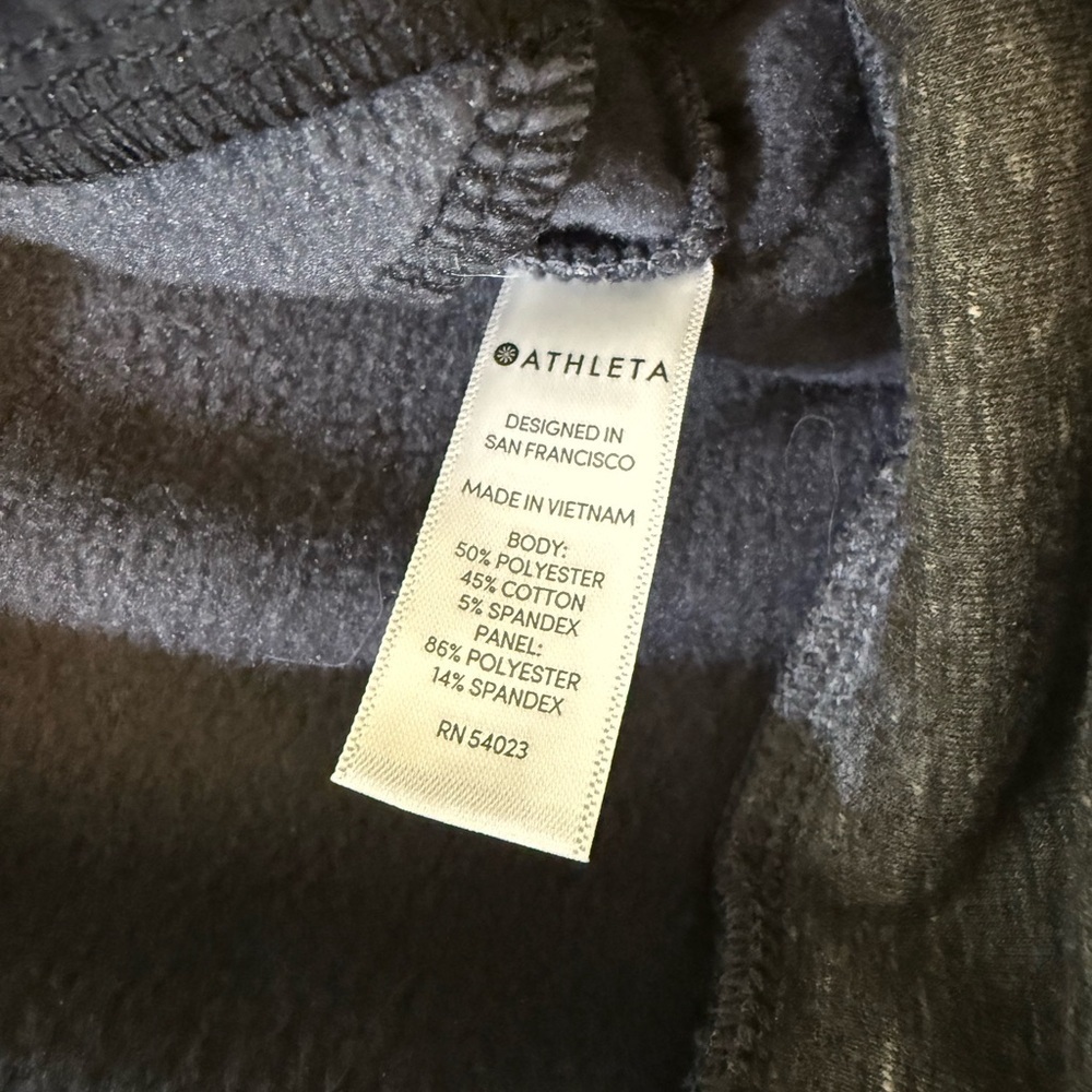 Athleta Victory Long Hoodie Jacket Women Medium Heather Gray Primaloft Full Zip - Picture 7 of 8